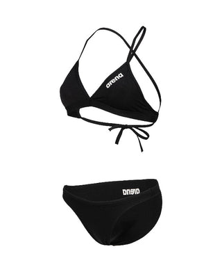 Malla Bikini Parte Superior De Entrenamiento Para Mujer Arena Team Swim Top Tie Back Solid