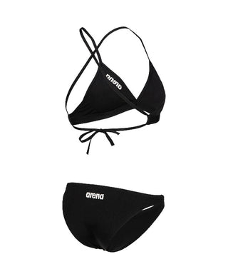 Malla Bikini Parte Superior De Entrenamiento Para Mujer Arena Team Swim Top Tie Back Solid