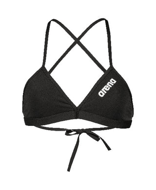 Malla Bikini Parte Superior De Entrenamiento Para Mujer Arena Team Swim Top Tie Back Solid