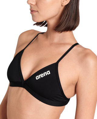 Malla Bikini Parte Superior De Entrenamiento Para Mujer Arena Team Swim Top Tie Back Solid