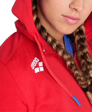 Campera Canguro Con Capucha Deportivo Para Mujer Arena Women's Team Hooded Jacket Panel