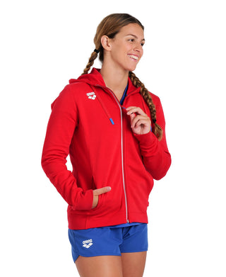 Campera Canguro Con Capucha Deportivo Para Mujer Arena Women's Team Hooded Jacket Panel