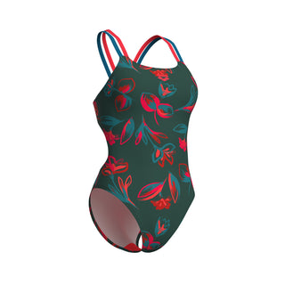 Malla para Entrenamiento de Natación Arena Women's Floral Swimsuit Plus Back