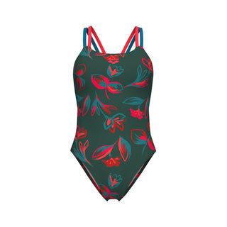 Malla para Entrenamiento de Natación Arena Women's Floral Swimsuit Plus Back
