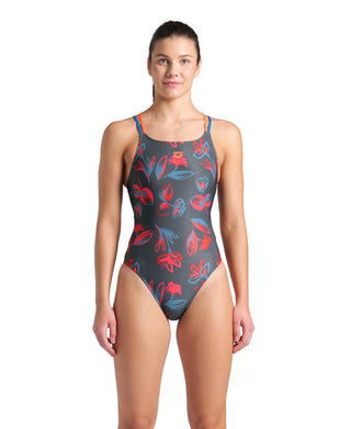 Malla para Entrenamiento de Natación Arena Women's Floral Swimsuit Plus Back
