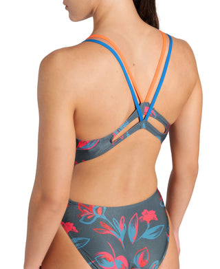 Malla para Entrenamiento de Natación Arena Women's Floral Swimsuit Plus Back