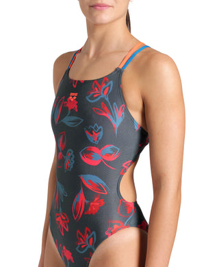 Malla para Entrenamiento de Natación Arena Women's Floral Swimsuit Plus Back