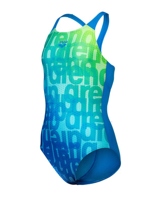 Malla De Entrenamiento Para Niña Arena Multi Colours Swimsuit V Ba Blue River Multi-Blue Rive