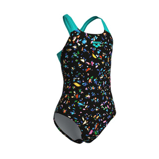 Malla De Entrenamiento Para Niña Arena Confetti Swimsuit Swim Pro - Black Multi-Water