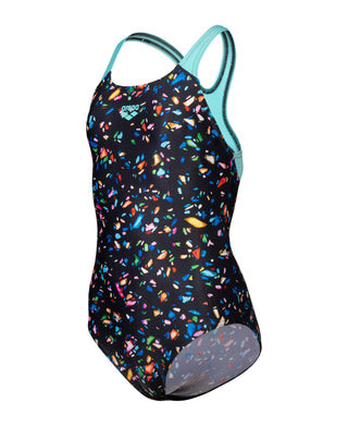 Malla De Entrenamiento Para Niña Arena Confetti Swimsuit Swim Pro - Black Multi-Water