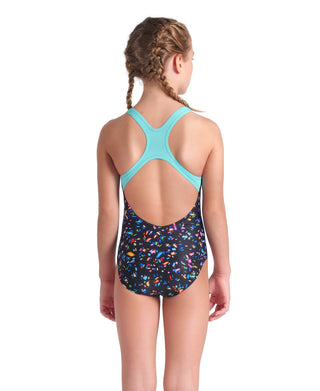 Malla De Entrenamiento Para Niña Arena Confetti Swimsuit Swim Pro - Black Multi-Water