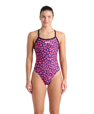 Malla para Entrenamiento de Natación Arena Women's Printed Swimsuit Challenge Back