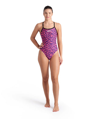 Malla para Entrenamiento de Natación Arena Women's Printed Swimsuit Challenge Back
