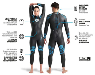 Traje De Neopreno De Competición Para Natación Hombre Arena Men's Powerskin Thunder Wetsuit