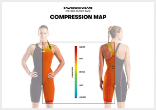 Malla De Competición Arena Women's Powerskin Veloce Espalda Cerrada