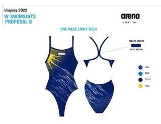 Malla De Entrenamiento Para Mujer Arena Women's Uruguay Swimsuit Lightech High