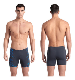 Malla De Entrenamiento Para Hombre Arena Men's Swim Mid Jammer Straight Lines