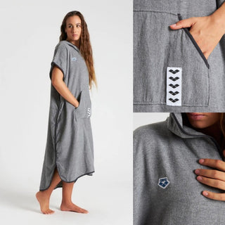 Poncho Cambiador De Algodon Con Capucha Unisex Arena Icons Hooded Poncho