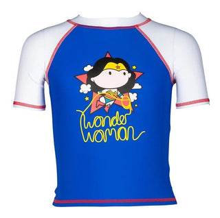 Lycra Remera De Manga Corta Con Protección UV Para Niña Arena Wonder Woman Kids UV Short Sleeve Tee