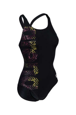 Malla De Entrenamiento Para Mujer Arena Women's Kikko Pro Swimsuit V Back Graphic Print