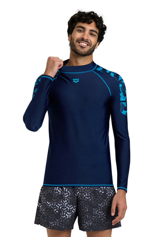 Lycra Remera De Manga Larga Con Proteccion UV Natación Hombre Arena Men's Long Sleeve Rash Vest