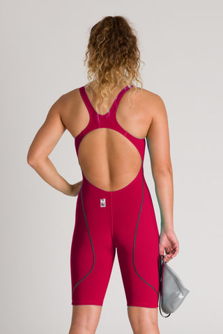 Malla De Competición Para Mujer Arena Women's Powerskin ST 2.0 Full Body Short Leg Open Back Racesuit