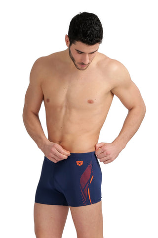 Malla De Entrenamiento Para Hombre Arena Men's Swim Short Graphic Print Logo