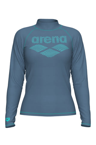 Remera de Lycra Con Proteccion UV Mujer Arena Women's Rash Vest Long Sleeve