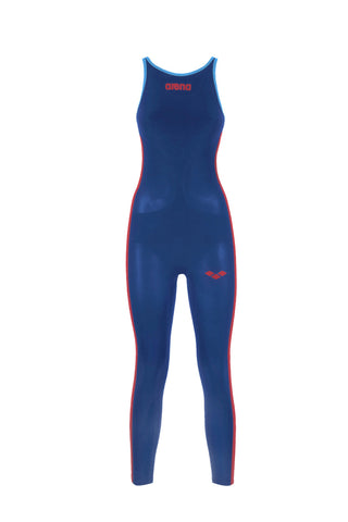 Malla Traje De Aguas Abiertas Para Mujer Arena Women's Powerskin R-Evo+ Open Water Full Body Open Back Racesuit
