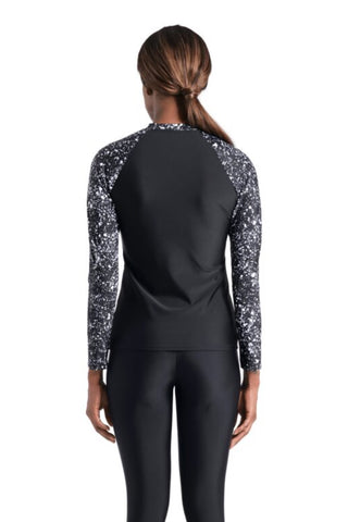 Remera de Lycra con Proteccion UV Natación Mujer Arena Women's Modesty Long-Sleeve Rash Vest