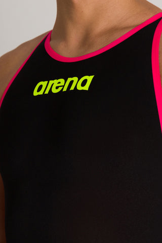 Malla Traje De Aguas Abiertas Para Hombre Arena Men's Powerskin R-Evo+ Open Water Full Body Open Back Racesuit