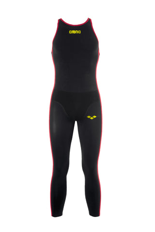 Malla Traje De Aguas Abiertas Para Hombre Arena Men's Powerskin R-Evo+ Open Water Full Body Open Back Racesuit