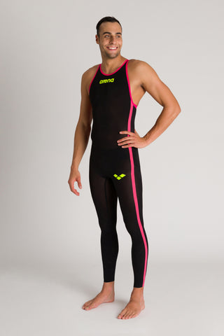 Malla Traje De Aguas Abiertas Para Hombre Arena Men's Powerskin R-Evo+ Open Water Full Body Open Back Racesuit